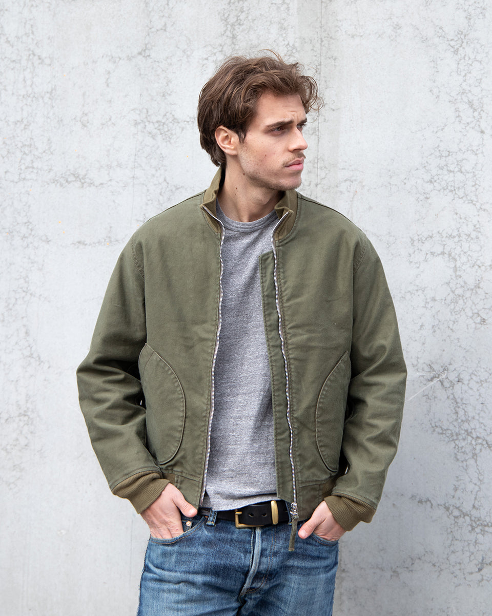 IHM-47-ODG - 12oz Whipcord Tanker Jacket - Olive Drab Green