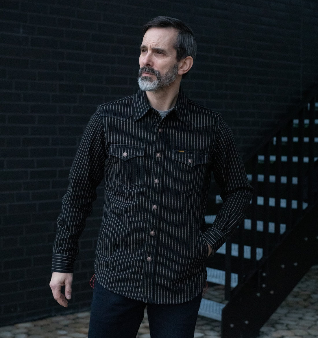 IHSH-227-BLK - 12oz Wabash CPO Shirt - Black