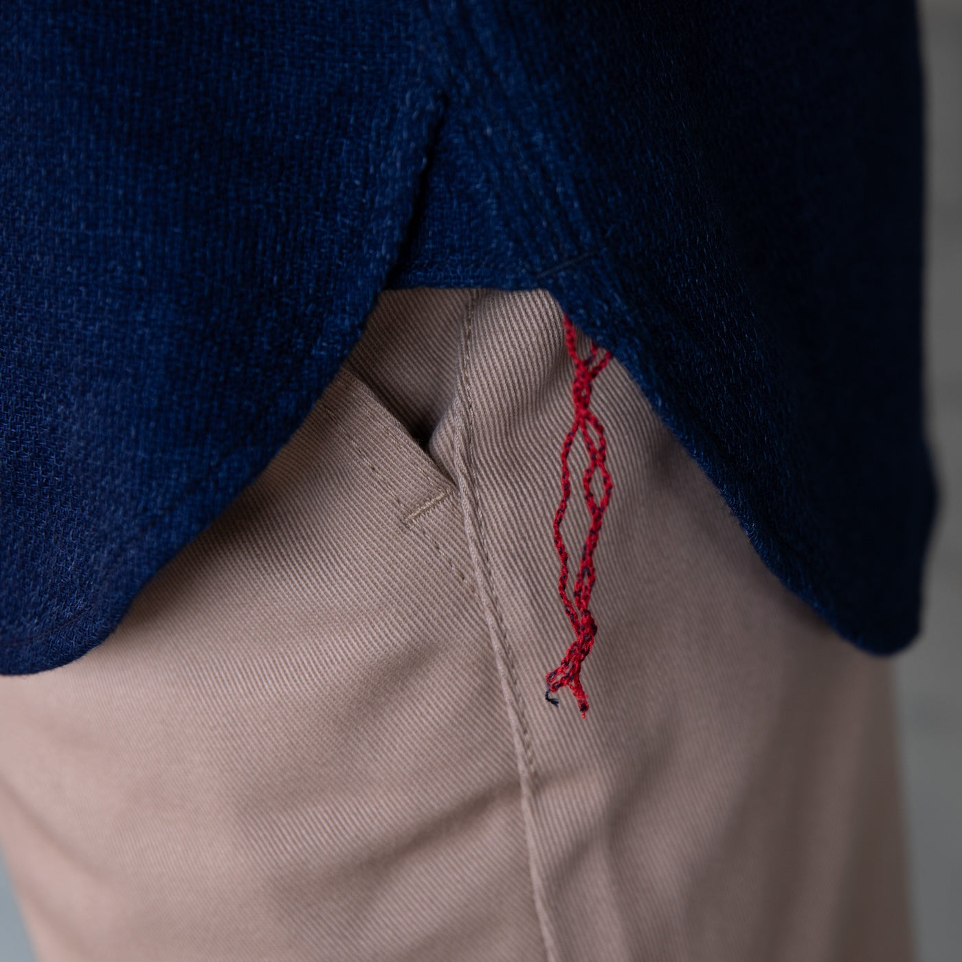 IHSH-417-IND - 5oz Double Gauze Short Sleeved Work Shirt - Indigo