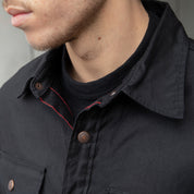 IHSH-425-BLK - FW25 - 8oz Military Whipcord CPO Shirt - Black