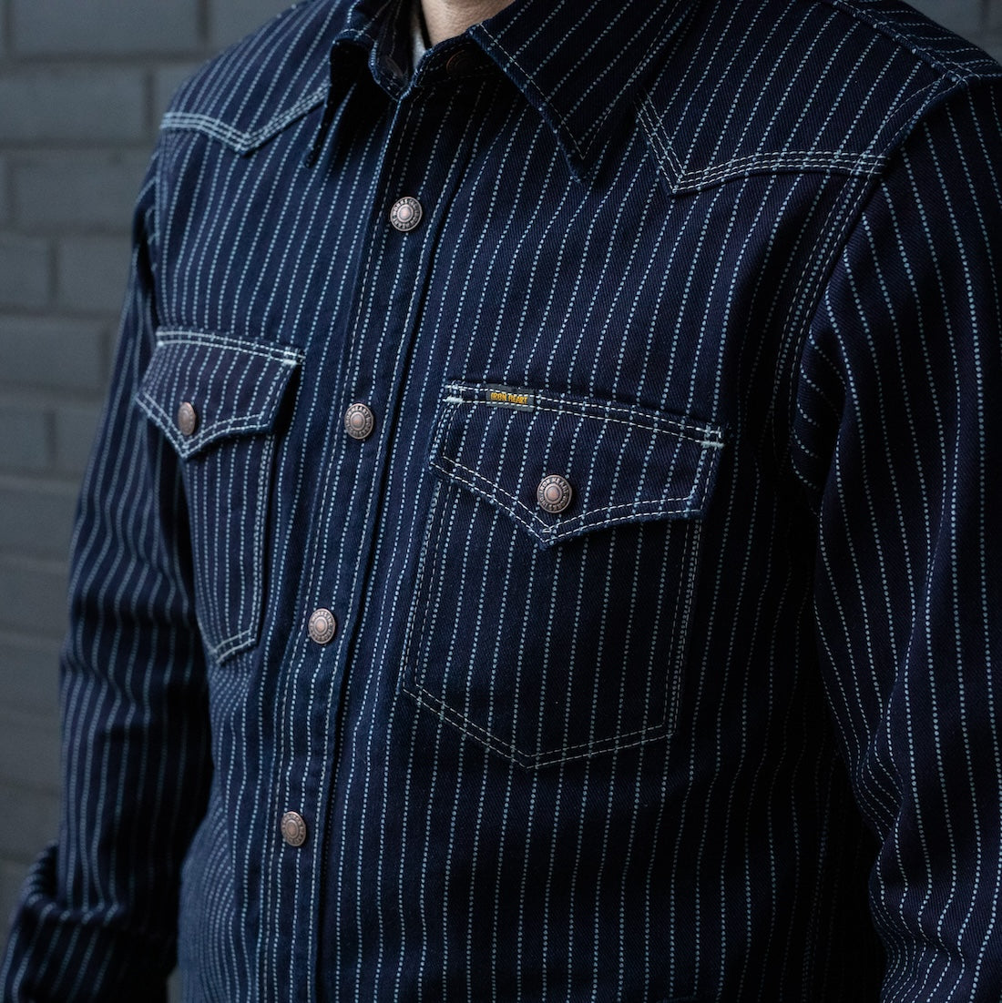 IHSH-227-IND - 12oz Wabash CPO Shirt - Indigo