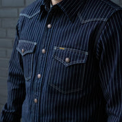 IHSH-227-IND - 12oz Wabash CPO Shirt - Indigo