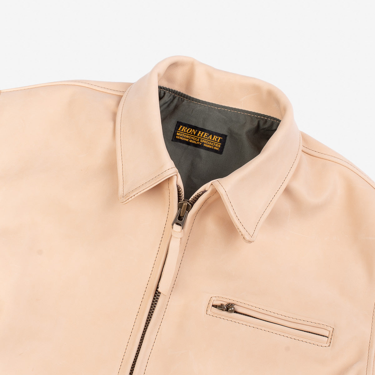 IHSB-BB-NAT - Natural Horsehide Jacket - The Bareback