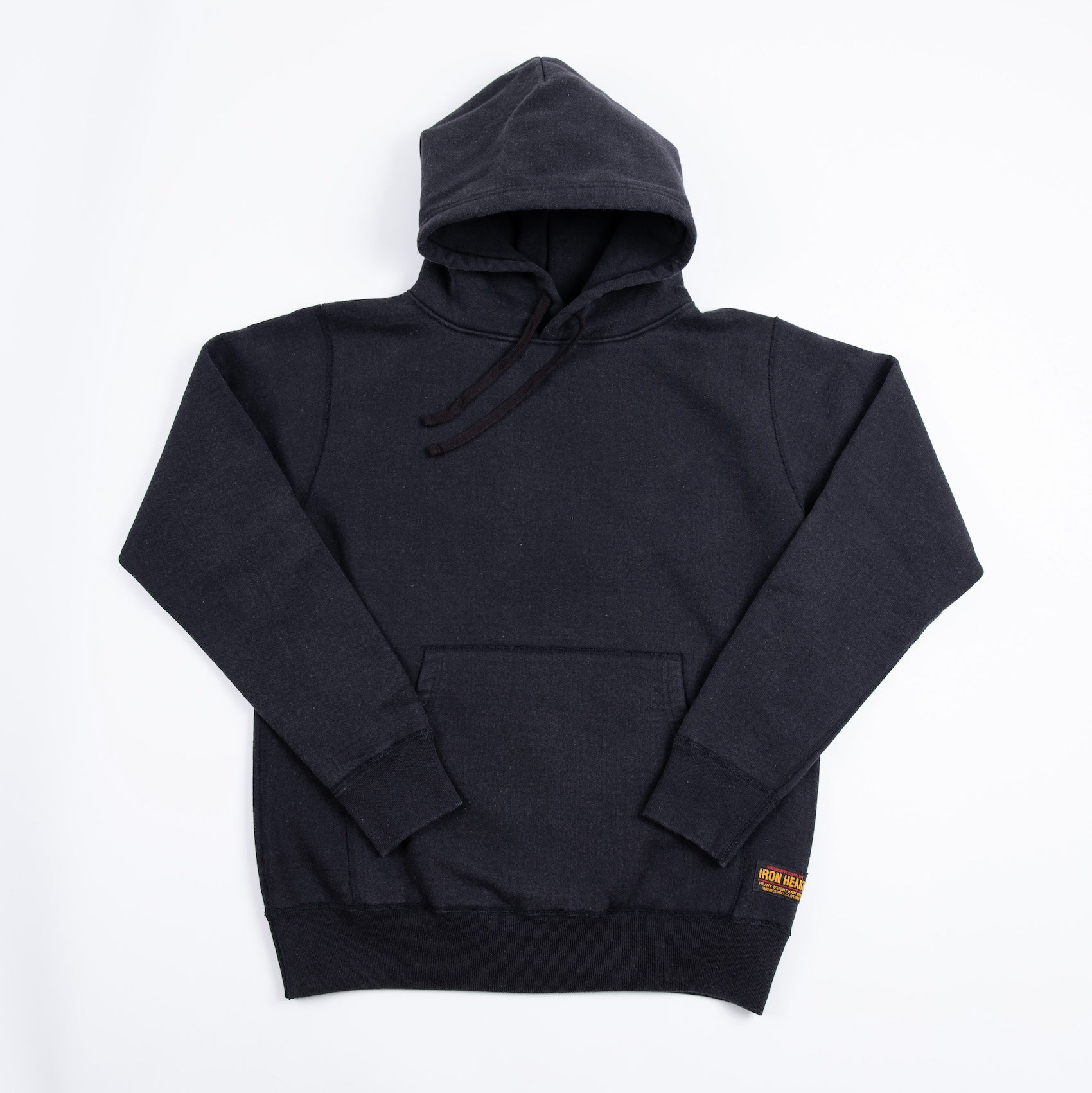 IHSW-HAM-BLK - 14oz Ultra Heavyweight Loopwheel Cotton Hoodie (Collaboration) - Vintage Black