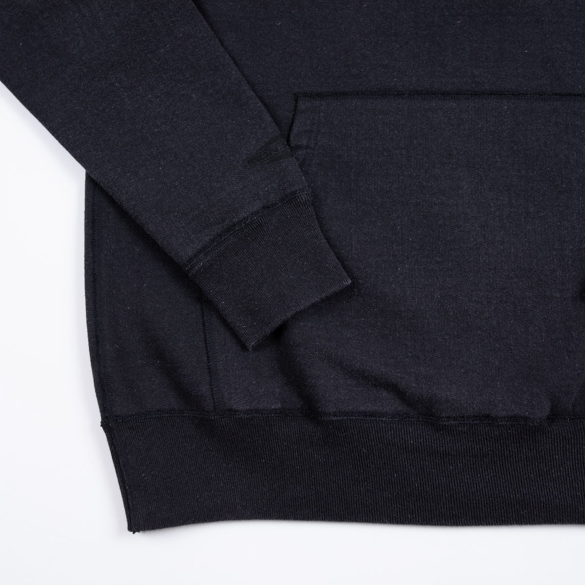IHSW-HAM-BLK - 14oz Ultra Heavyweight Loopwheel Cotton Hoodie (Collaboration) - Vintage Black