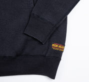 IHSW-HAM-BLK - 14oz Ultra Heavyweight Loopwheel Cotton Hoodie (Collaboration) - Vintage Black
