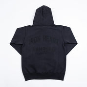 IHSW-HAM-BLK - 14oz Ultra Heavyweight Loopwheel Cotton Hoodie (Collaboration) - Vintage Black