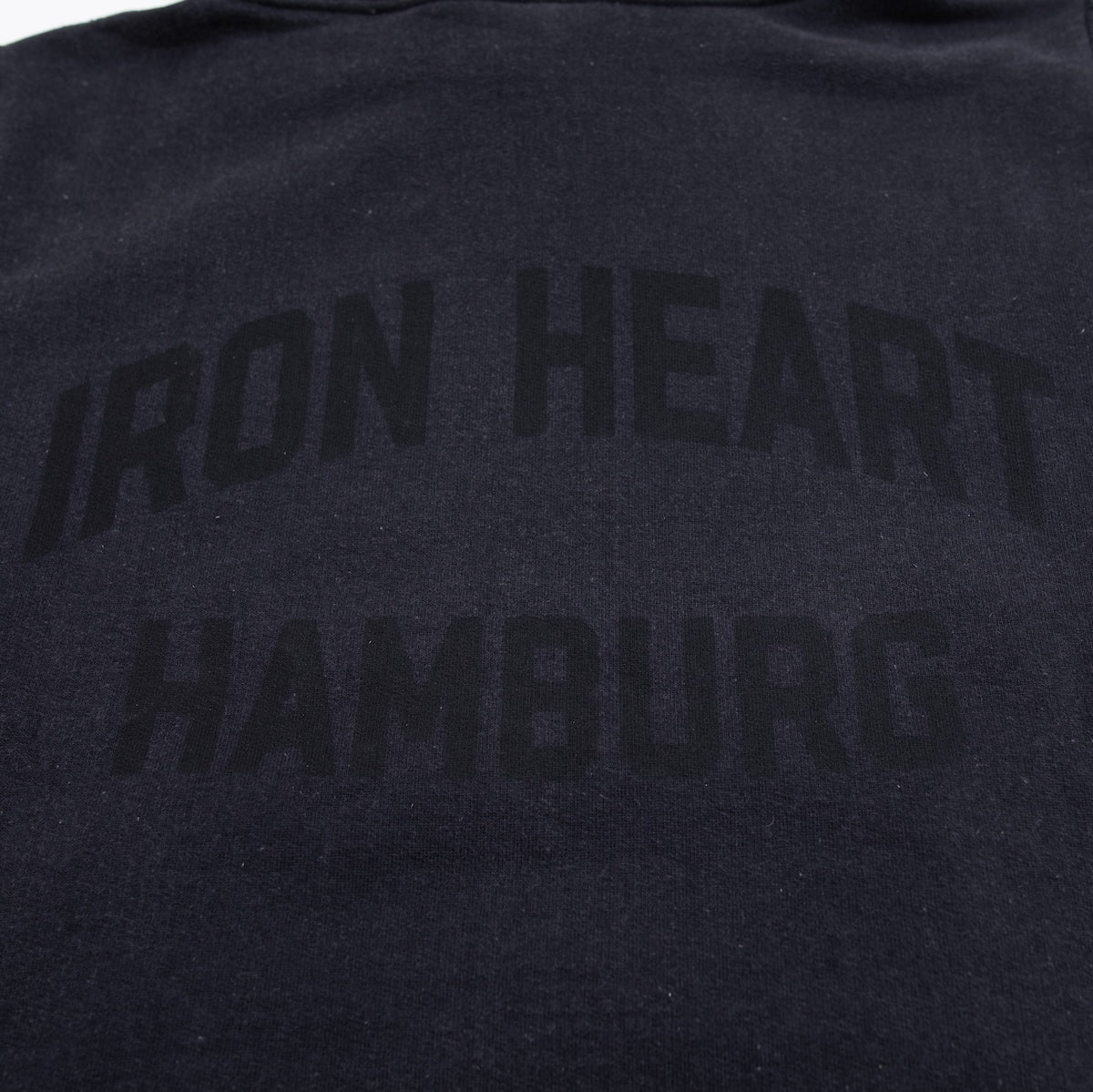 IHSW-HAM-BLK - 14oz Ultra Heavyweight Loopwheel Cotton Hoodie (Collaboration) - Vintage Black