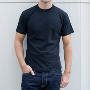 IHT-1610L-BLK - 6.5oz Loopwheel Crew Neck T-Shirt (Long) - Black