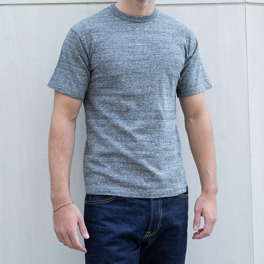IHT-1610L-GRY - 6.5oz Loopwheel Crew Neck T-Shirt (Long) - Grey