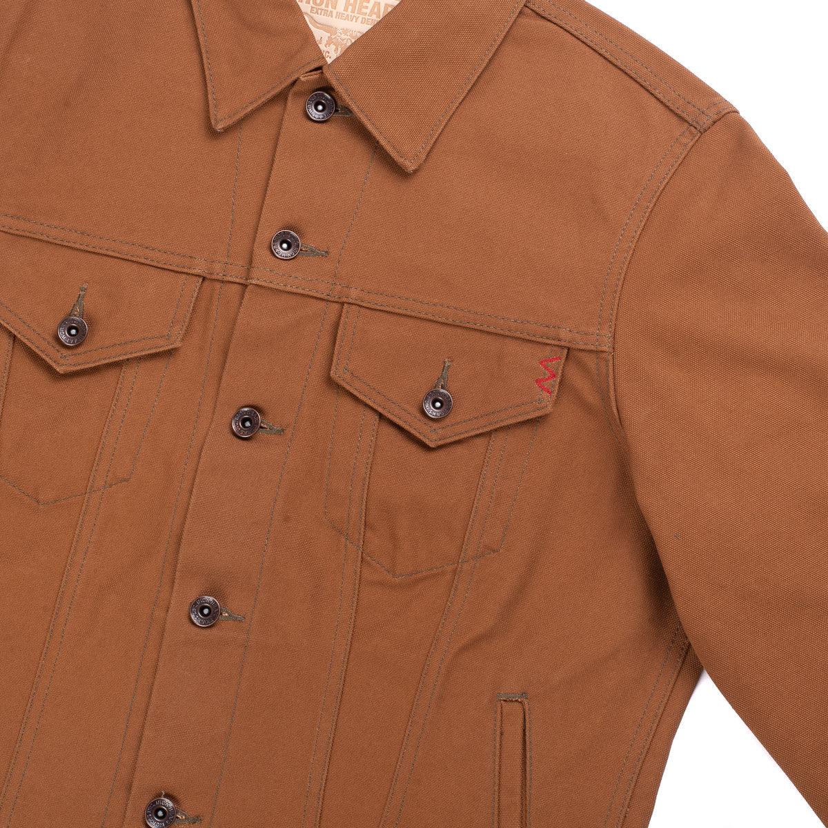 Image showing the IH-2526J - 17oz Duck Modified Type III Jacket - Brown which is a Jackets described by the following info Iron Heart, Jackets, Released, Tops and sold on the IRON HEART GERMANY online store