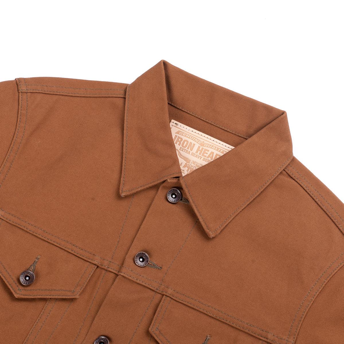 Image showing the IH-2526J - 17oz Duck Modified Type III Jacket - Brown which is a Jackets described by the following info Iron Heart, Jackets, Released, Tops and sold on the IRON HEART GERMANY online store