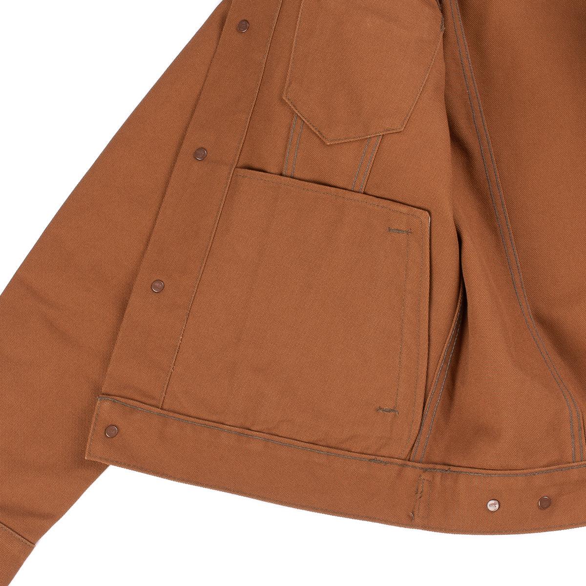 Image showing the IH-2526J - 17oz Duck Modified Type III Jacket - Brown which is a Jackets described by the following info Iron Heart, Jackets, Released, Tops and sold on the IRON HEART GERMANY online store