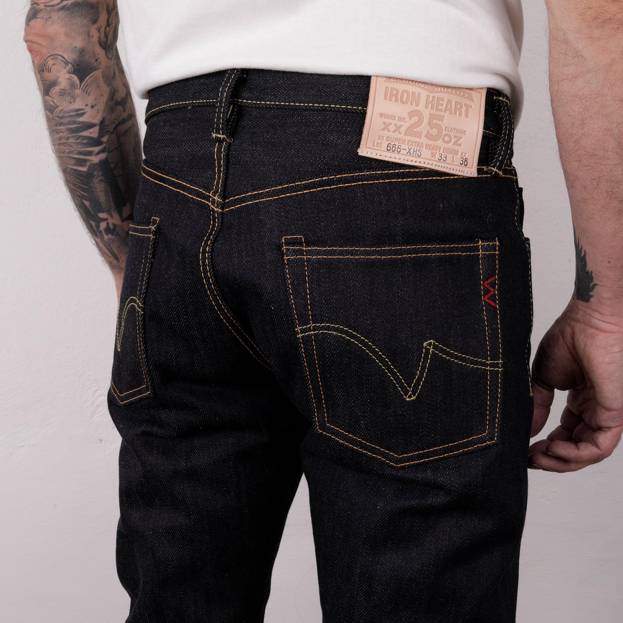 IH-666-XHS - 25oz Slim Straight Cut Jeans Indigo