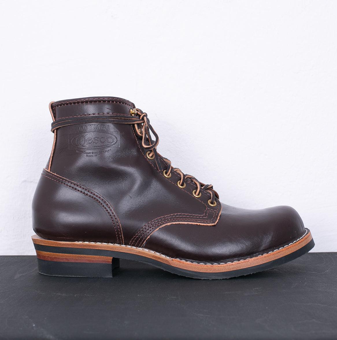 Image showing the WE-907CXL-BRN - Wesco Custom Warren Chromexcel - brown which is a Boots described by the following info Boots, Footwear, Wesco and sold on the IRON HEART GERMANY online store