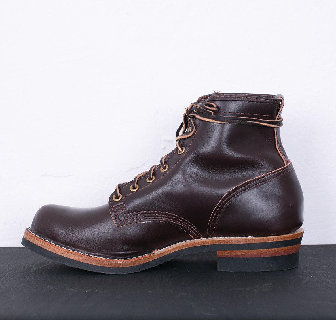 Image showing the WE-907CXL-BRN - Wesco Custom Warren Chromexcel - brown which is a Boots described by the following info Boots, Footwear, Wesco and sold on the IRON HEART GERMANY online store