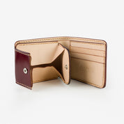 Image showing the IHG-01-OXB - Small Shell Cordovan Wallet - Ox Blood which is a WALLETS AND CHAINS described by the following info Accessories, IHSALE_M23, Iron Heart, Released, WALLETS AND CHAINS and sold on the IRON HEART GERMANY online store