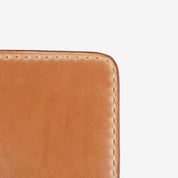 Image showing the IHG-01-NAT - Small Shell Cordovan Wallet - Natural which is a WALLETS AND CHAINS described by the following info Accessories, IHSALE_M23, Iron Heart, Released, WALLETS AND CHAINS and sold on the IRON HEART GERMANY online store