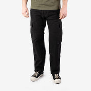 Image showing the IH-734-BLK - 8oz Ripstop Cargo - Black which is a Trousers described by the following info Bottoms, IHSALE_M23, Iron Heart, Released, Trousers and sold on the IRON HEART GERMANY online store