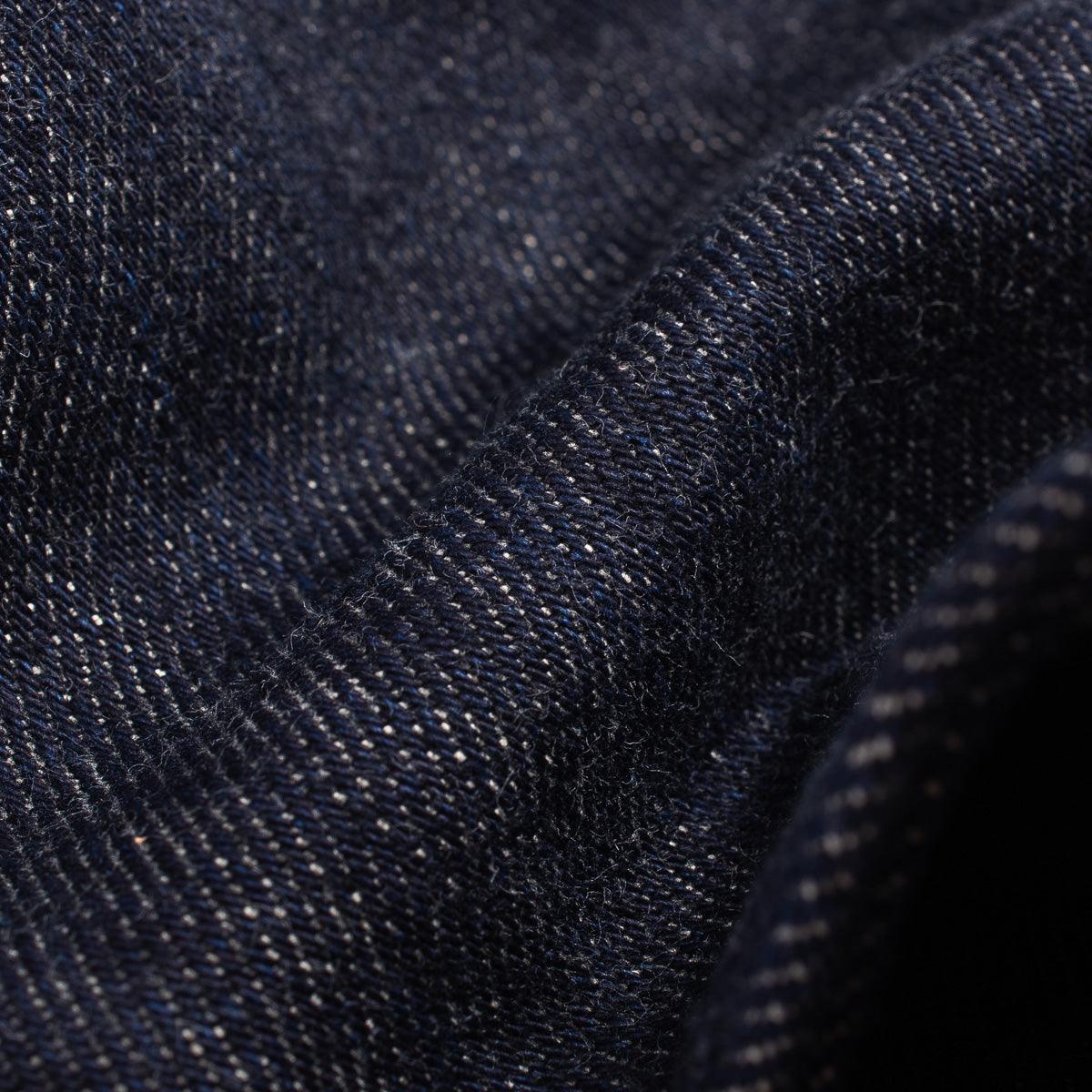 Image showing the IH-555S-21 - 21oz Selvedge Denim Super Slim Jeans Indigo which is a Jeans described by the following info 555, Back In, Bottoms, Iron Heart, Jeans, Released, Slim and sold on the IRON HEART GERMANY online store