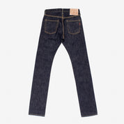 Image showing the IH-555S-21 - 21oz Selvedge Denim Super Slim Jeans Indigo which is a Jeans described by the following info 555, Back In, Bottoms, Iron Heart, Jeans, Released, Slim and sold on the IRON HEART GERMANY online store