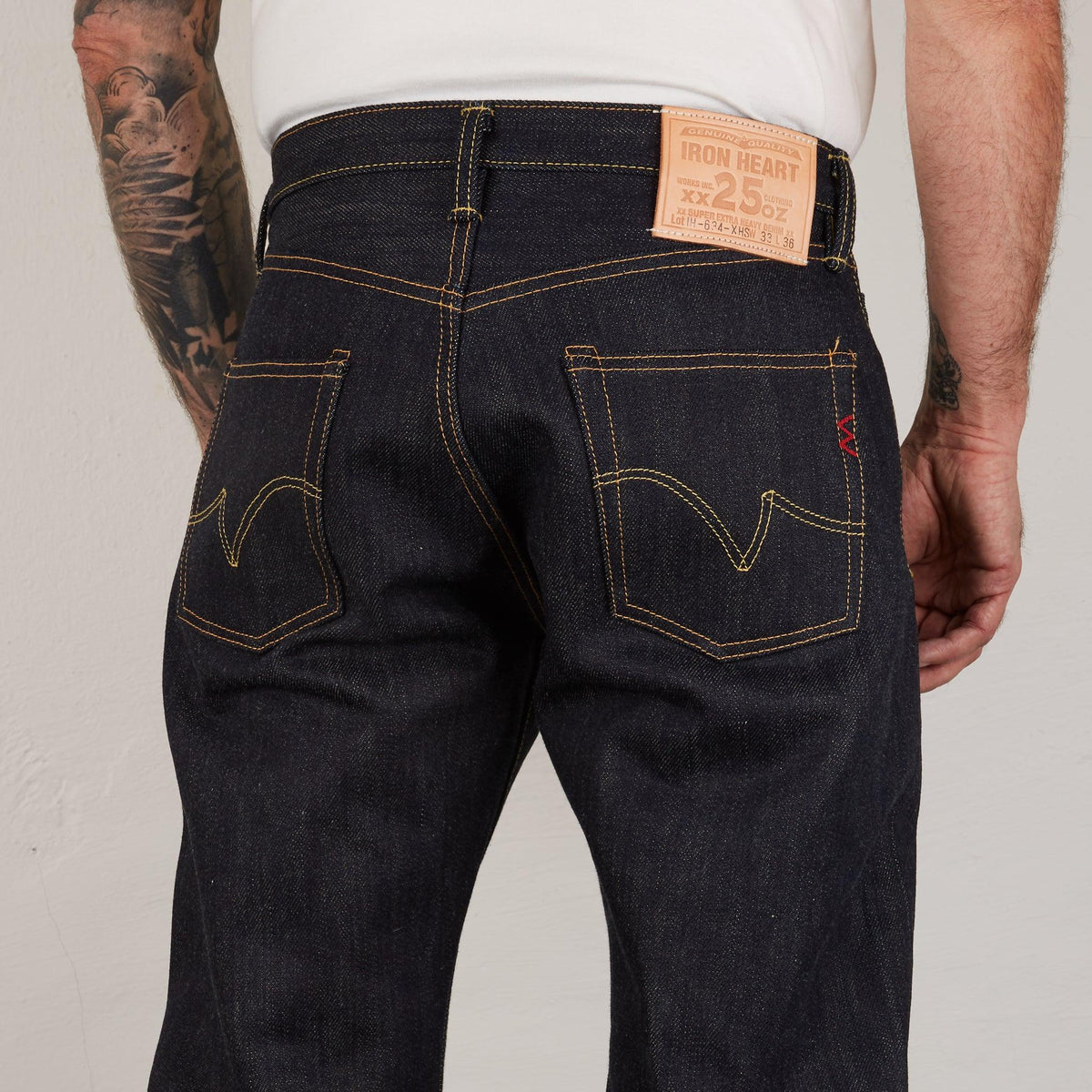 IH-634-XHS - 25oz Selvedge Denim Straight Cut Jeans - Indigo