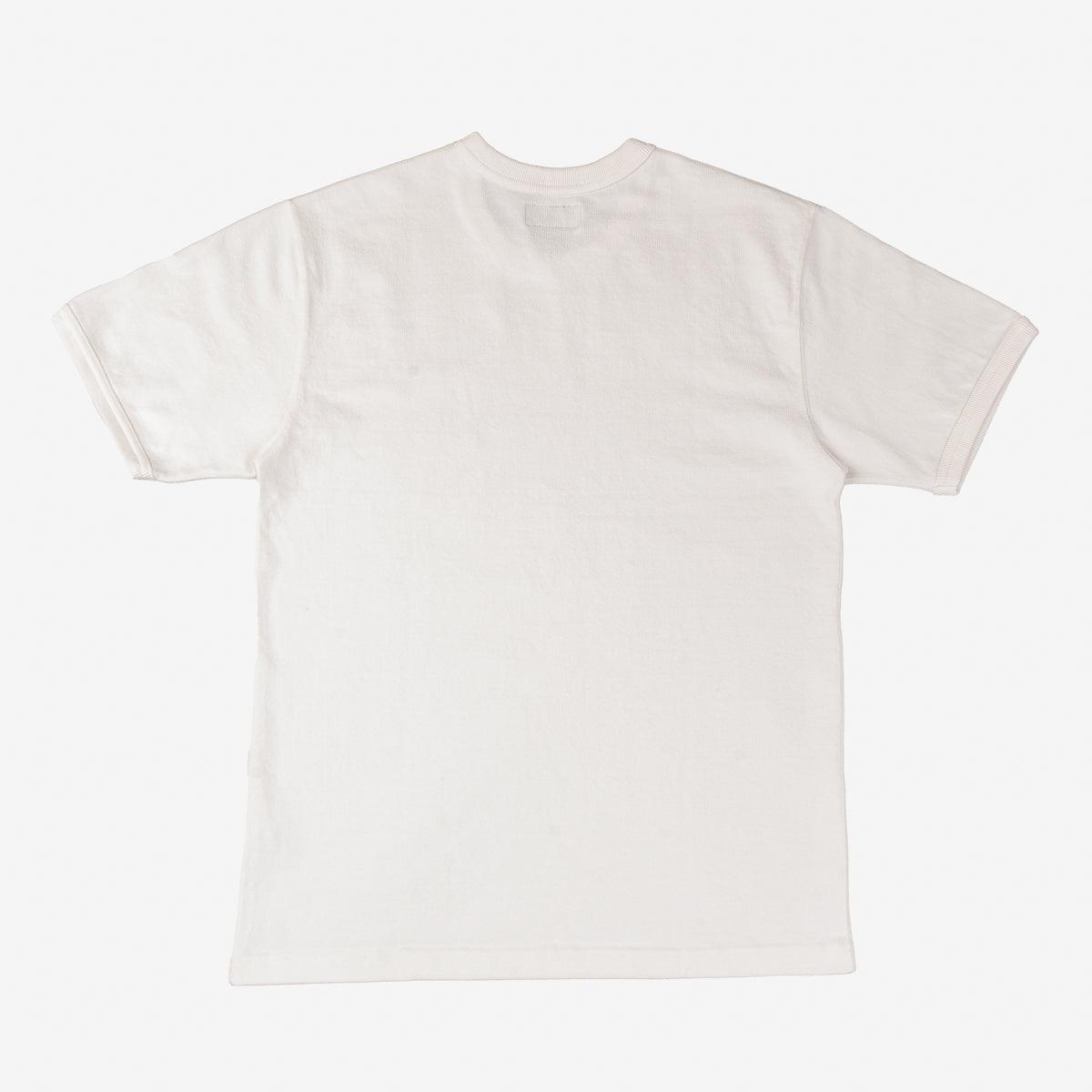 Image showing the IHT-1600-WHT - 11oz Crew Neck T-Shirt White which is a T-Shirts described by the following info Iron Heart, Released, T-Shirts, Tops and sold on the IRON HEART GERMANY online store