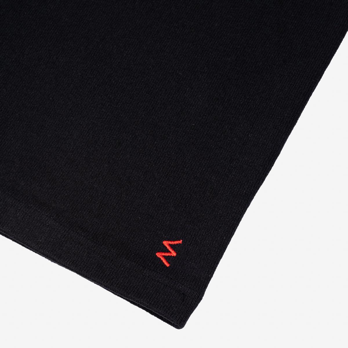 Image showing the IHT-1600-BLK - 11oz Crew Neck T-Shirt - Black which is a T-Shirts described by the following info Iron Heart, Released, T-Shirts, Tops and sold on the IRON HEART GERMANY online store