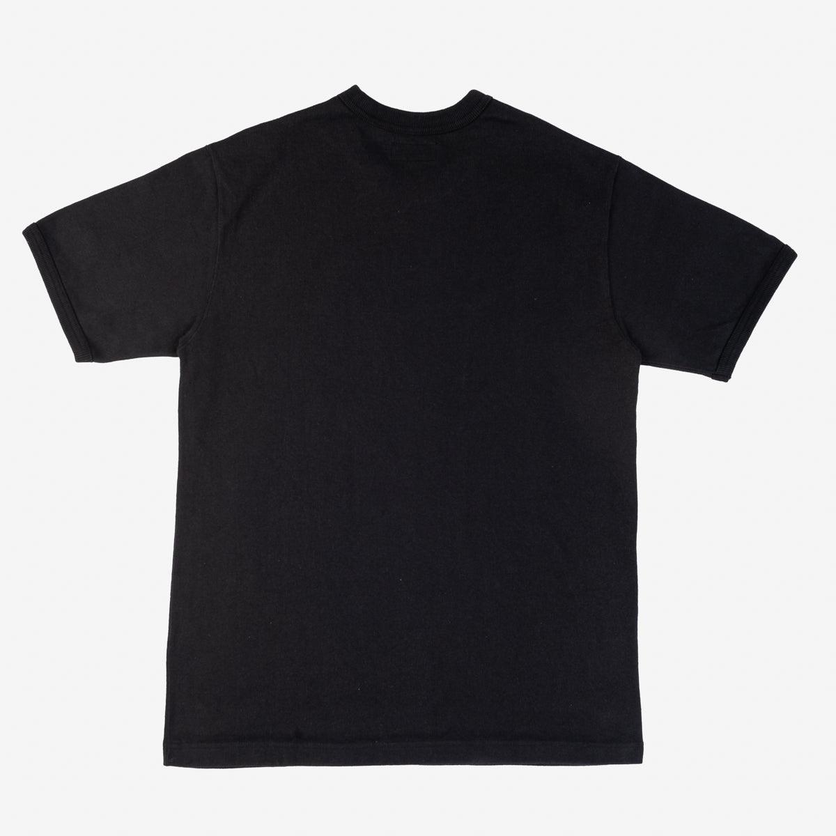 Image showing the IHT-1600-BLK - 11oz Crew Neck T-Shirt - Black which is a T-Shirts described by the following info Iron Heart, Released, T-Shirts, Tops and sold on the IRON HEART GERMANY online store
