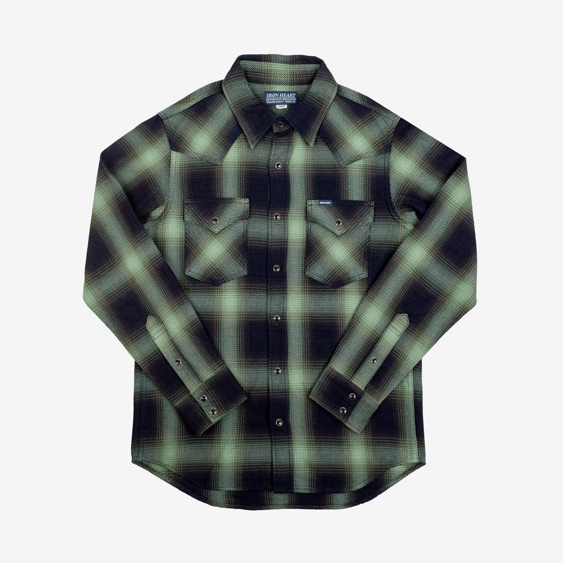 100%新品低価】 Shinzone - THE SHINZONE OMBRE CHECK SHIRT greenの