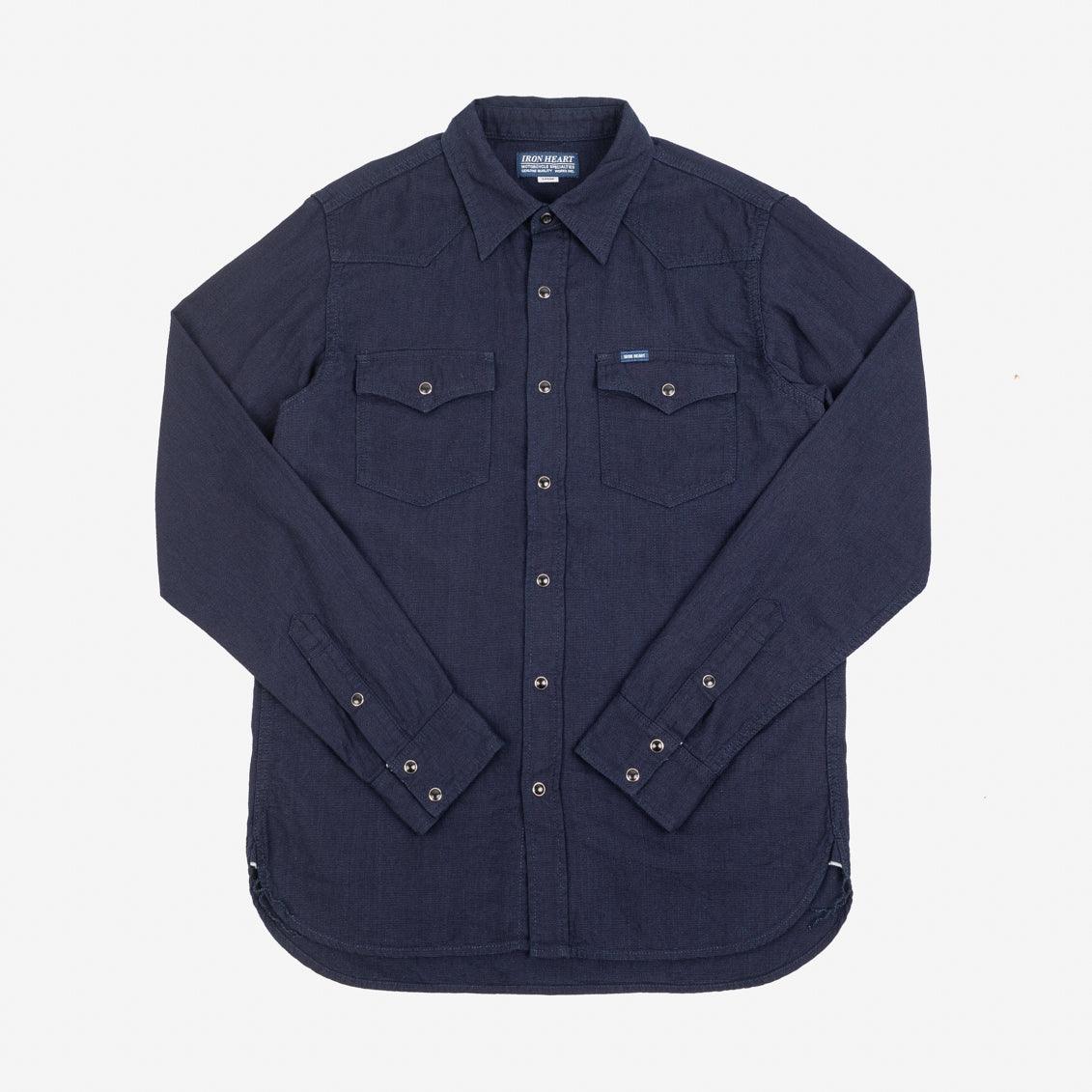 5oz Dobby Cloth Western Shirt - Indigo – Iron Shop Provisions