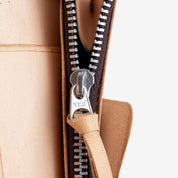 Image showing the IHG-02-NAT - Medium Shell Cordovan Wallet - Natural which is a WALLETS AND CHAINS described by the following info Accessories, Iron Heart, Released, WALLETS AND CHAINS and sold on the IRON HEART GERMANY online store