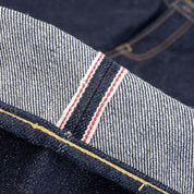 Image showing the IH-666S-UHR - 21/23oz Ultra Heavy Raw Selvedge Denim Slim Straight Jeans Indigo which is a Jeans described by the following info 666, Bottoms, IHSALE_M23, Iron Heart, Jeans, Released, Slim, Straight and sold on the IRON HEART GERMANY online store