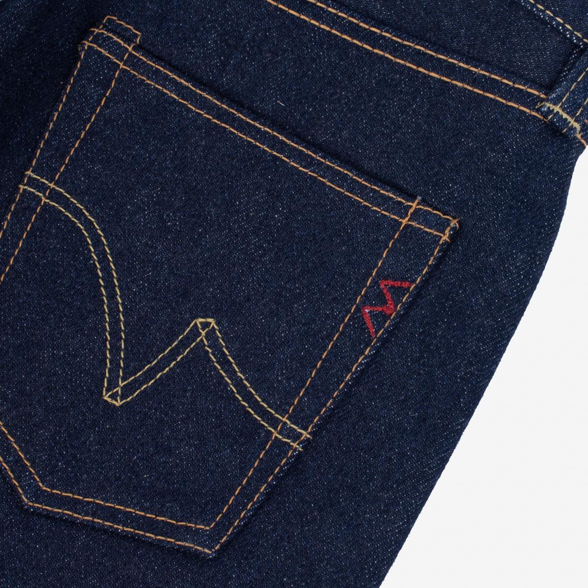 Image showing the IH-666S-UHR - 21/23oz Ultra Heavy Raw Selvedge Denim Slim Straight Jeans Indigo which is a Jeans described by the following info 666, Bottoms, IHSALE_M23, Iron Heart, Jeans, Released, Slim, Straight and sold on the IRON HEART GERMANY online store