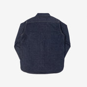 Image showing the IHSH-326-IND - 12oz Selvedge Indigo Denim Work Shirt with Snaps which is a Shirts described by the following info Iron Heart, Released, Shirts, Tops and sold on the IRON HEART GERMANY online store