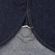 Image showing the IHSH-326-IND - 12oz Selvedge Indigo Denim Work Shirt with Snaps which is a Shirts described by the following info Iron Heart, Released, Shirts, Tops and sold on the IRON HEART GERMANY online store
