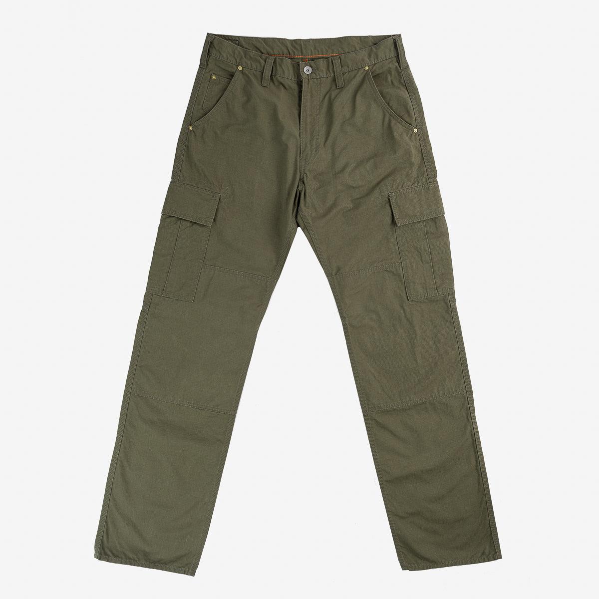 Image showing the IH-734-ODG - 8oz Ripstop Cargo - Olive Drab Green which is a Trousers described by the following info Bottoms, IHSALE_M23, Iron Heart, Released, Trousers and sold on the IRON HEART GERMANY online store