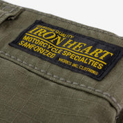 Image showing the IH-734-ODG - 8oz Ripstop Cargo - Olive Drab Green which is a Trousers described by the following info Bottoms, IHSALE_M23, Iron Heart, Released, Trousers and sold on the IRON HEART GERMANY online store