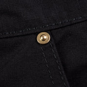 Image showing the IH-734-BLK - 8oz Ripstop Cargo - Black which is a Trousers described by the following info Bottoms, IHSALE_M23, Iron Heart, Released, Trousers and sold on the IRON HEART GERMANY online store