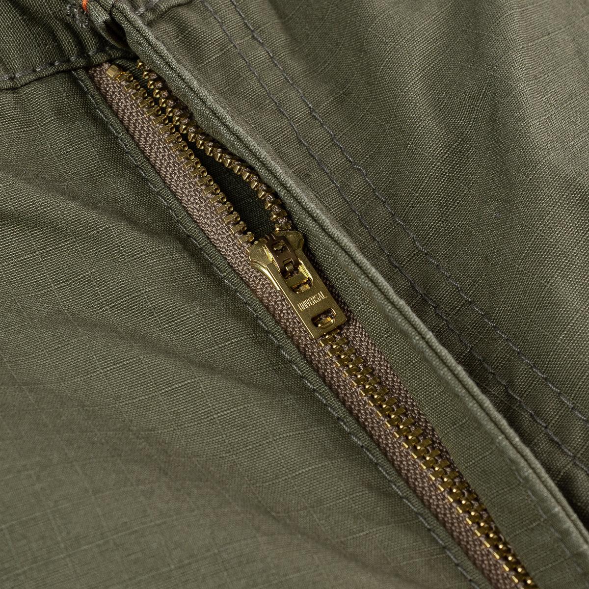Image showing the IH-734-ODG - 8oz Ripstop Cargo - Olive Drab Green which is a Trousers described by the following info Bottoms, IHSALE_M23, Iron Heart, Released, Trousers and sold on the IRON HEART GERMANY online store