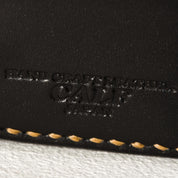 Image showing the IHG-02-BLK - Medium Shell Cordovan Wallet - Black which is a WALLETS AND CHAINS described by the following info Accessories, Iron Heart, Released, WALLETS AND CHAINS and sold on the IRON HEART GERMANY online store