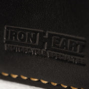 Image showing the IHG-02-BLK - Medium Shell Cordovan Wallet - Black which is a WALLETS AND CHAINS described by the following info Accessories, Iron Heart, Released, WALLETS AND CHAINS and sold on the IRON HEART GERMANY online store