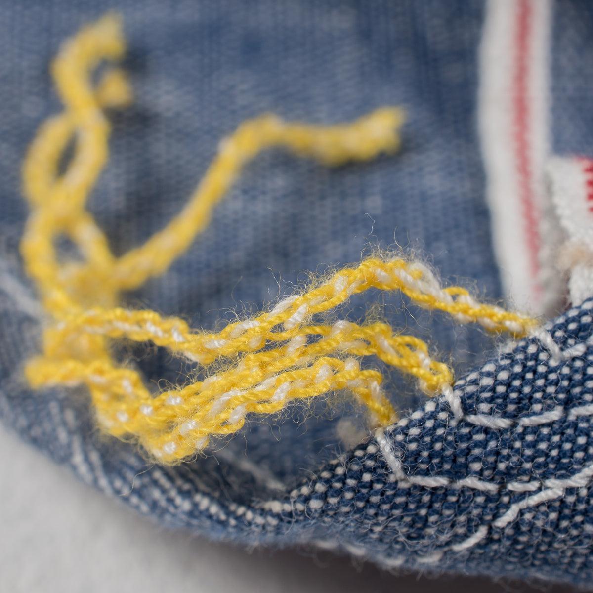 Image showing the IHSH-21-BLU - 10oz Selvedge Chambray Work Shirt which is a Shirts described by the following info Back In, Iron Heart, Released, Shirts, Tops and sold on the IRON HEART GERMANY online store