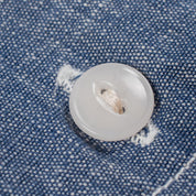 Image showing the IHSH-21-BLU - 10oz Selvedge Chambray Work Shirt which is a Shirts described by the following info Back In, Iron Heart, Released, Shirts, Tops and sold on the IRON HEART GERMANY online store