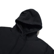 Image showing the IHSW-49-BLK - Heavyweight Hoodie Black which is a Sweatshirts described by the following info IHSALE_M23, Iron Heart, Released, Sweatshirts, Tops and sold on the IRON HEART GERMANY online store
