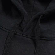Image showing the IHSW-49-BLK - Heavyweight Hoodie Black which is a Sweatshirts described by the following info IHSALE_M23, Iron Heart, Released, Sweatshirts, Tops and sold on the IRON HEART GERMANY online store