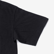 Image showing the IHT-1610L-BLK - 6.5oz Loopwheel Crew Neck T-Shirt Black which is a T-Shirts described by the following info Iron Heart, Released, T-Shirts, Tops and sold on the IRON HEART GERMANY online store