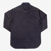 Image showing the IHSH-295-IB - 14oz Selvedge Denim Western Shirt Indigo/Black which is a Shirts described by the following info IHSALE, Iron Heart, Released, Shirts, Tops and sold on the IRON HEART GERMANY online store