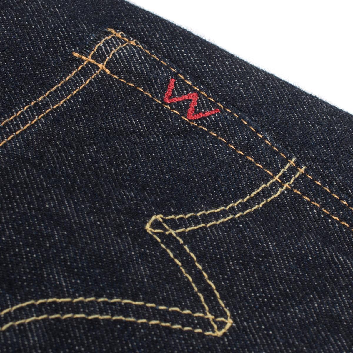 Image showing the IH-888S-21 - 21oz Selvedge Denim Medium/High Rise Tapered Cut Jeans which is a Jeans described by the following info 888, Back In, Bottoms, Iron Heart, Jeans, Released, Tappered and sold on the IRON HEART GERMANY online store