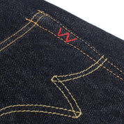 Image showing the IH-888S-21 - 21oz Selvedge Denim Medium/High Rise Tapered Cut Jeans which is a Jeans described by the following info 888, Back In, Bottoms, Iron Heart, Jeans, Released, Tappered and sold on the IRON HEART GERMANY online store